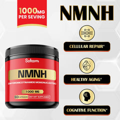 Satoomi NMNH 30-day supply packaging emphasizes convenient monthly routine.