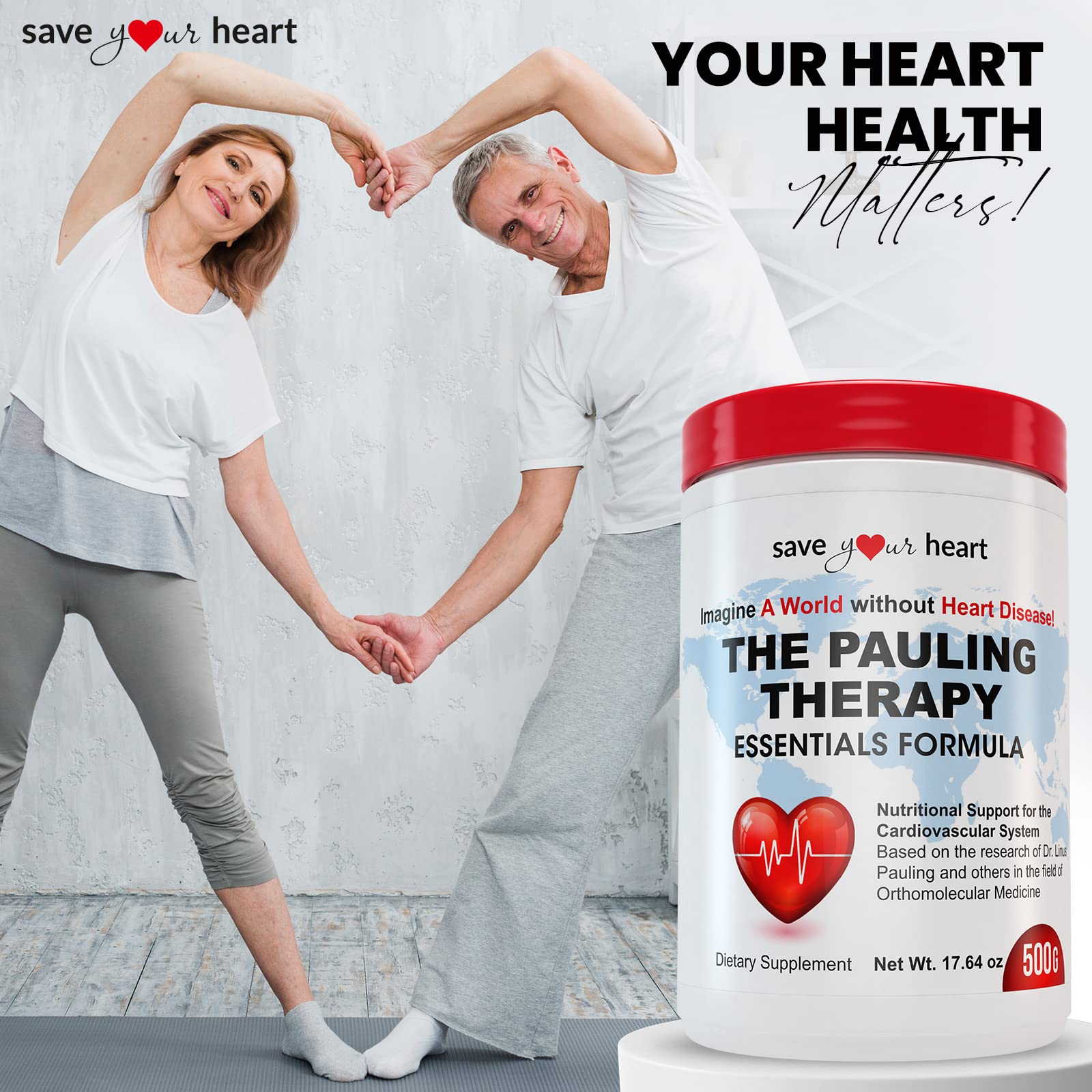 Measuring scoop included for precise daily dose of heart health nutrients.