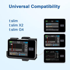 SavvyBloom Tandem tslim X2 case clipped on belt for hands-free wear.