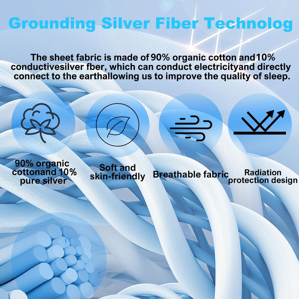 Sayorg grounding sheets king deep-pocket design ensures secure fit on deep mattresses