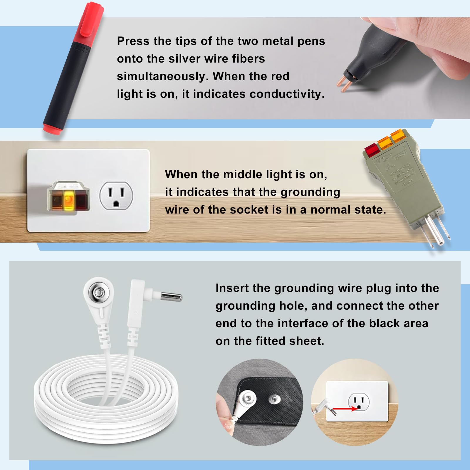Sayorg grounding sheets king full-kit-contents shown for easy setup reference