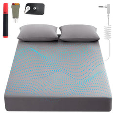 Sayorg grounding sheets king setup image showing full kit for grounded sleep
