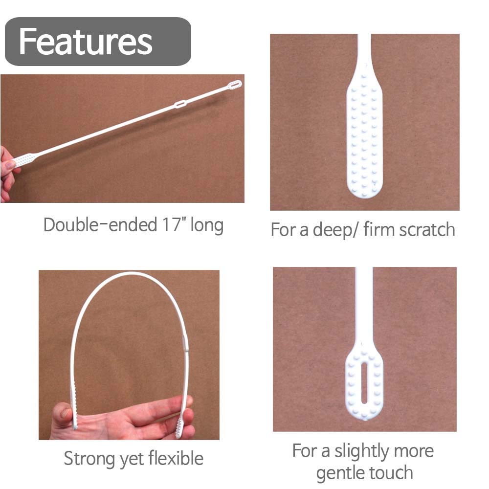 SC Scratch N Clean flexible contour design for arms and legs.