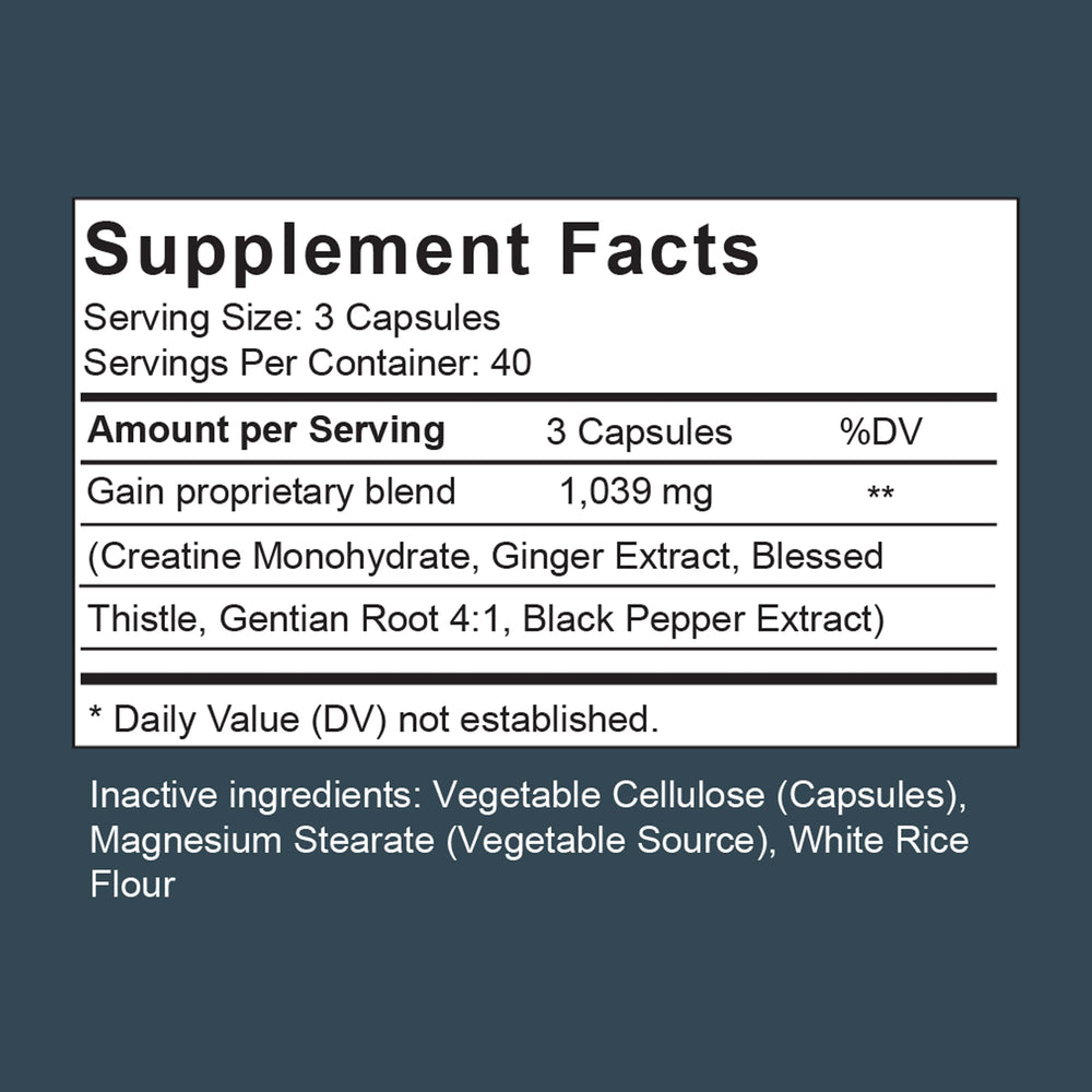 Scale Nutrition Gain digestion image with glass demonstrates improved nutrient absorption.