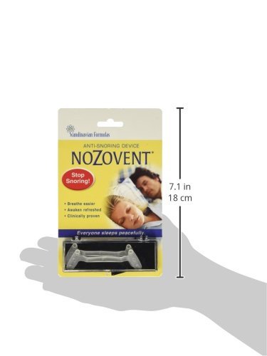 Scandinavian Formulas Nozovent packaging box designed to showcase product.