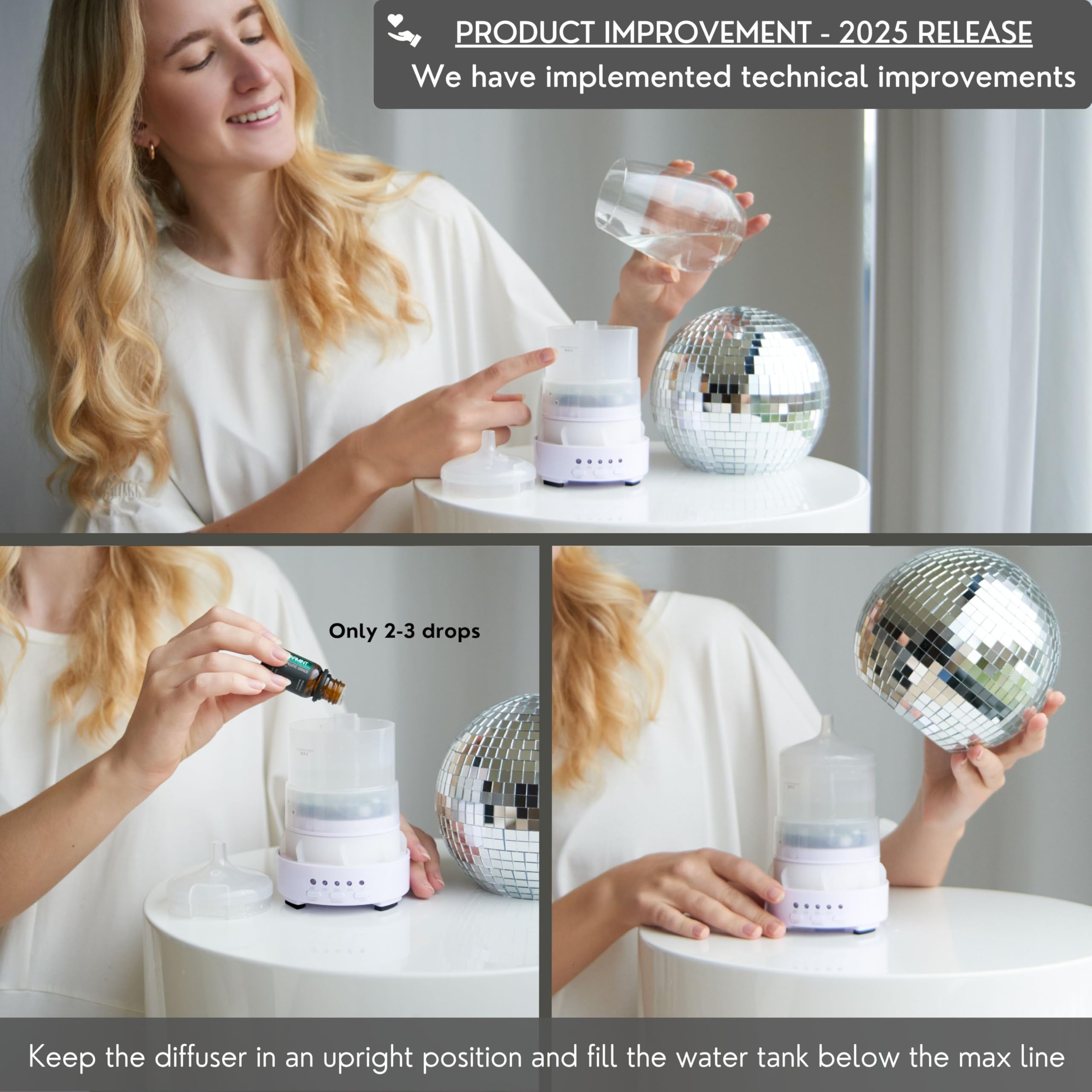 SCANDINORDICA Disco Ball Diffuser gift idea for birthdays or holidays.