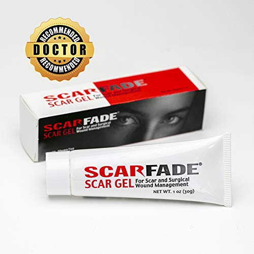 Clear ScarFade gel applied highlighting invisible comfortable scar treatment