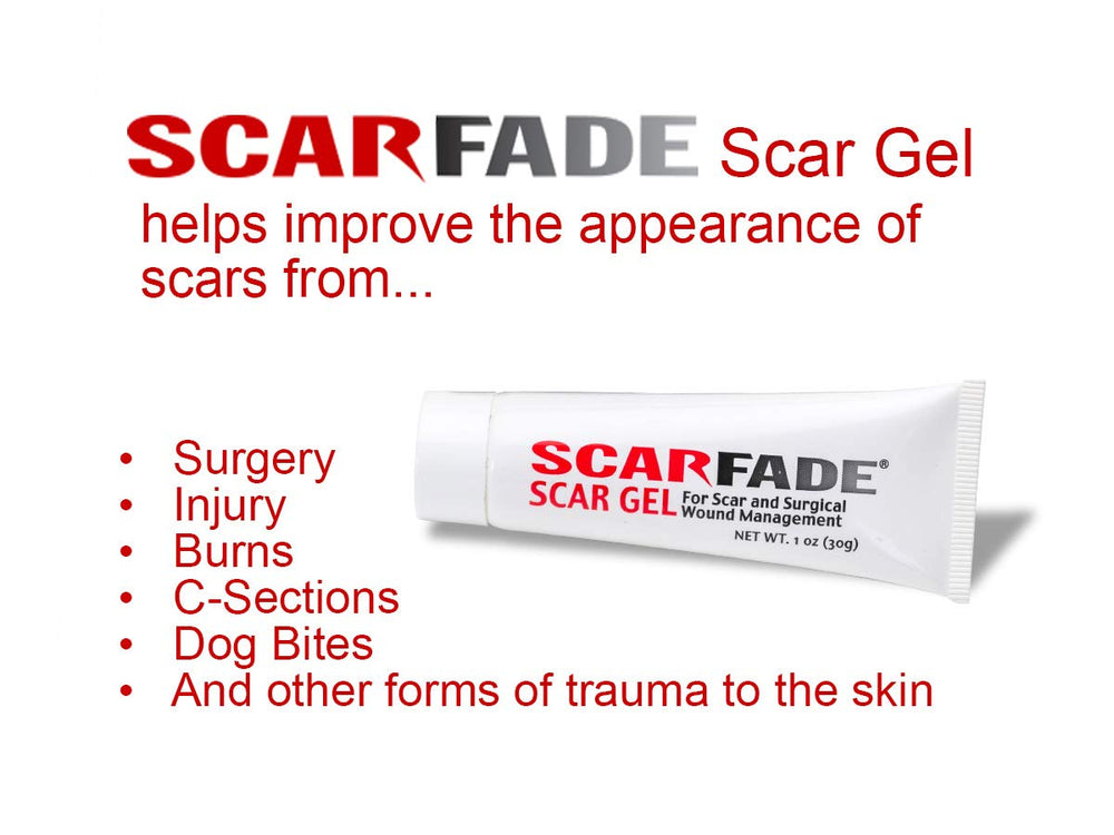 Moisturizing ScarFade gel soothing skin during daily scar care routine