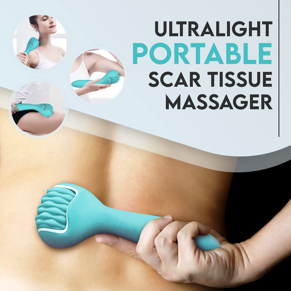 scarroller lymphatic-circulation-boost in hand with ergonomic grip