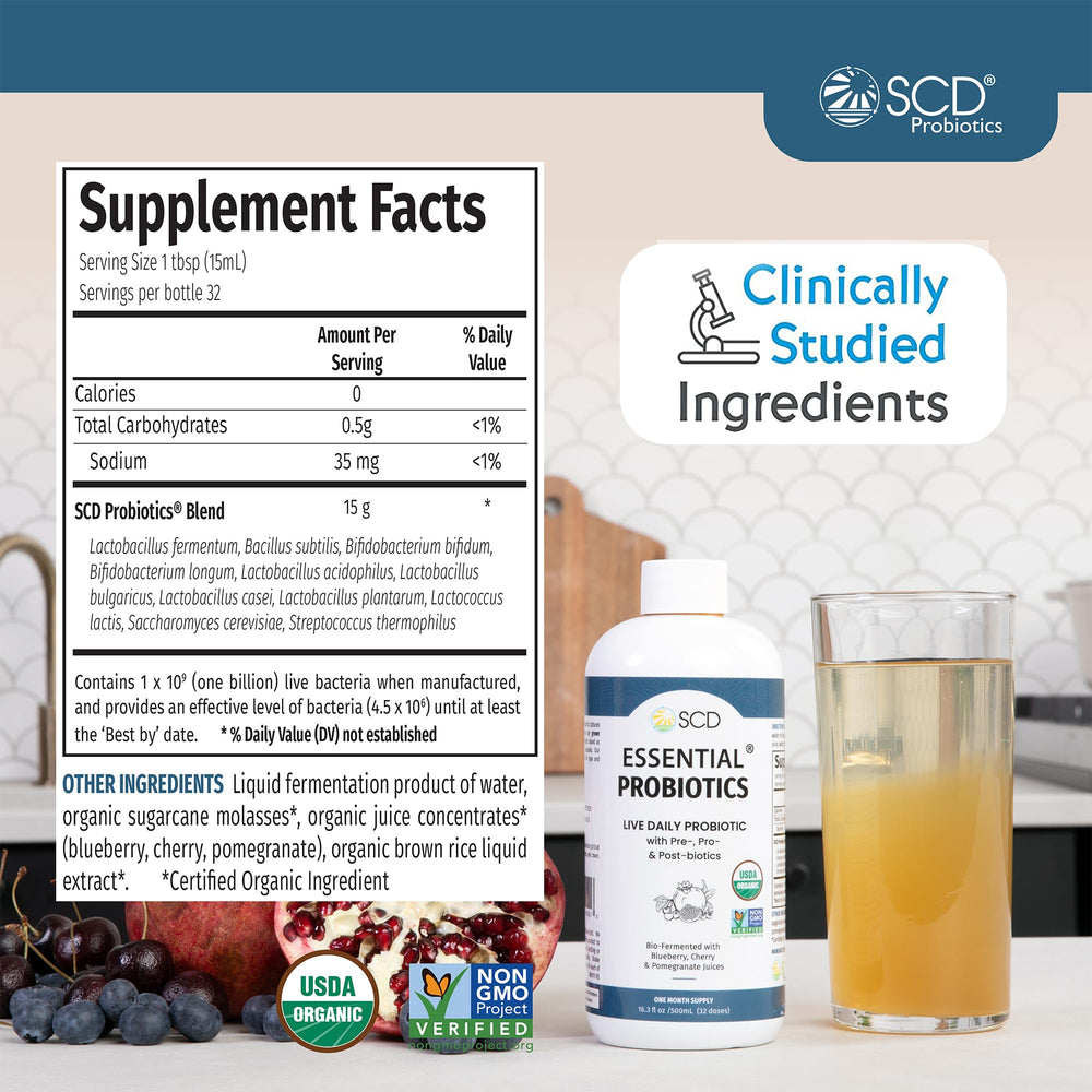 SCD Probiotics on shelf display in store