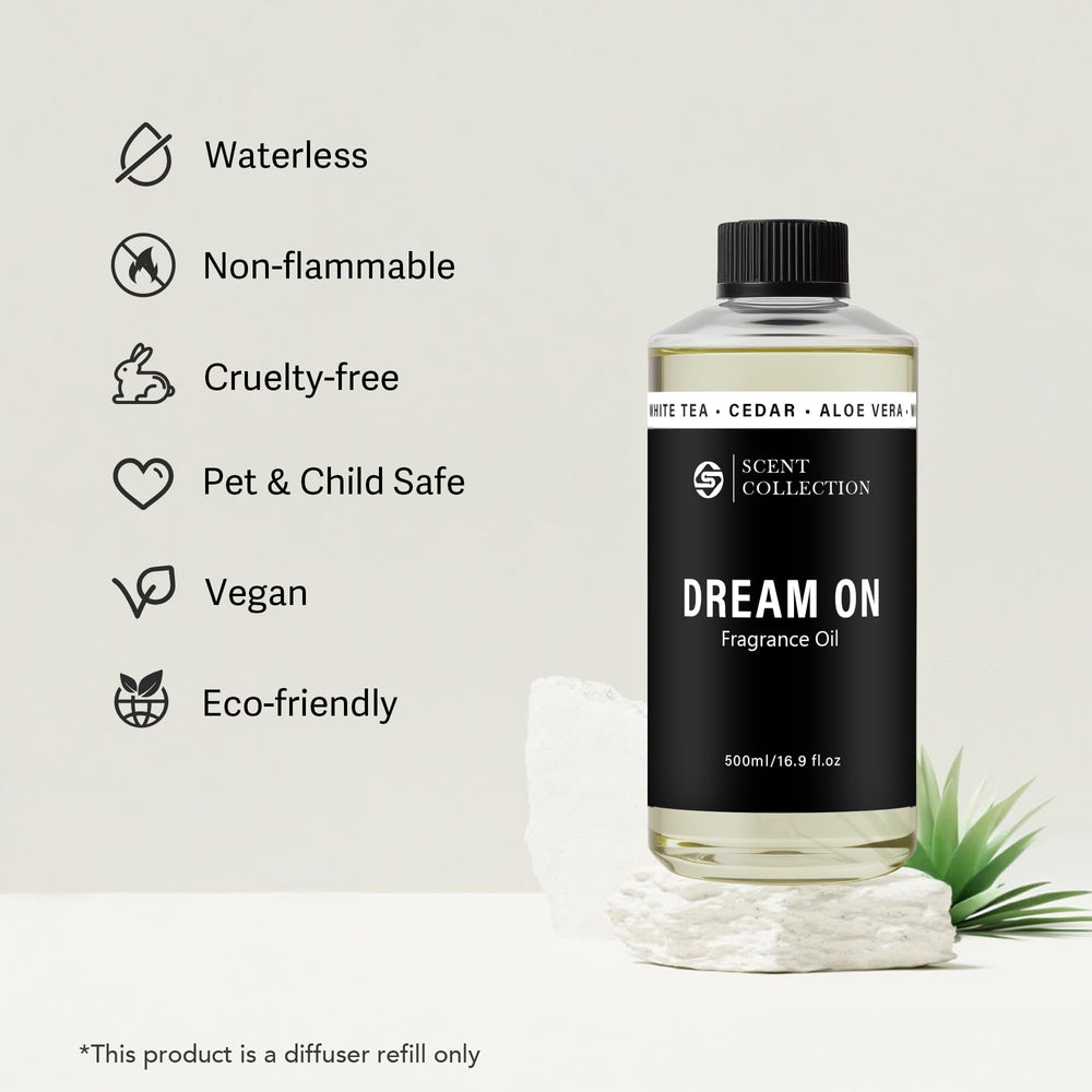 Dream On car diffuser provides a fresh, subtle aroma