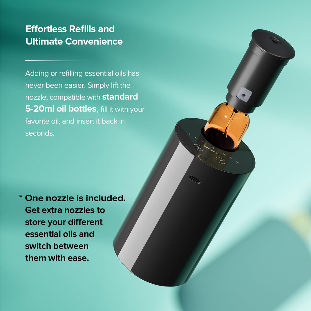 ScentBots portable diffuser with USB-C recharge keeps scents ready.