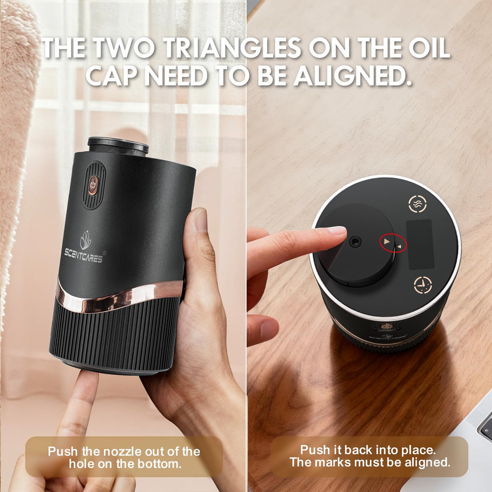 Scentcares Scentcare diffuser built in battery enables portable diffusion
