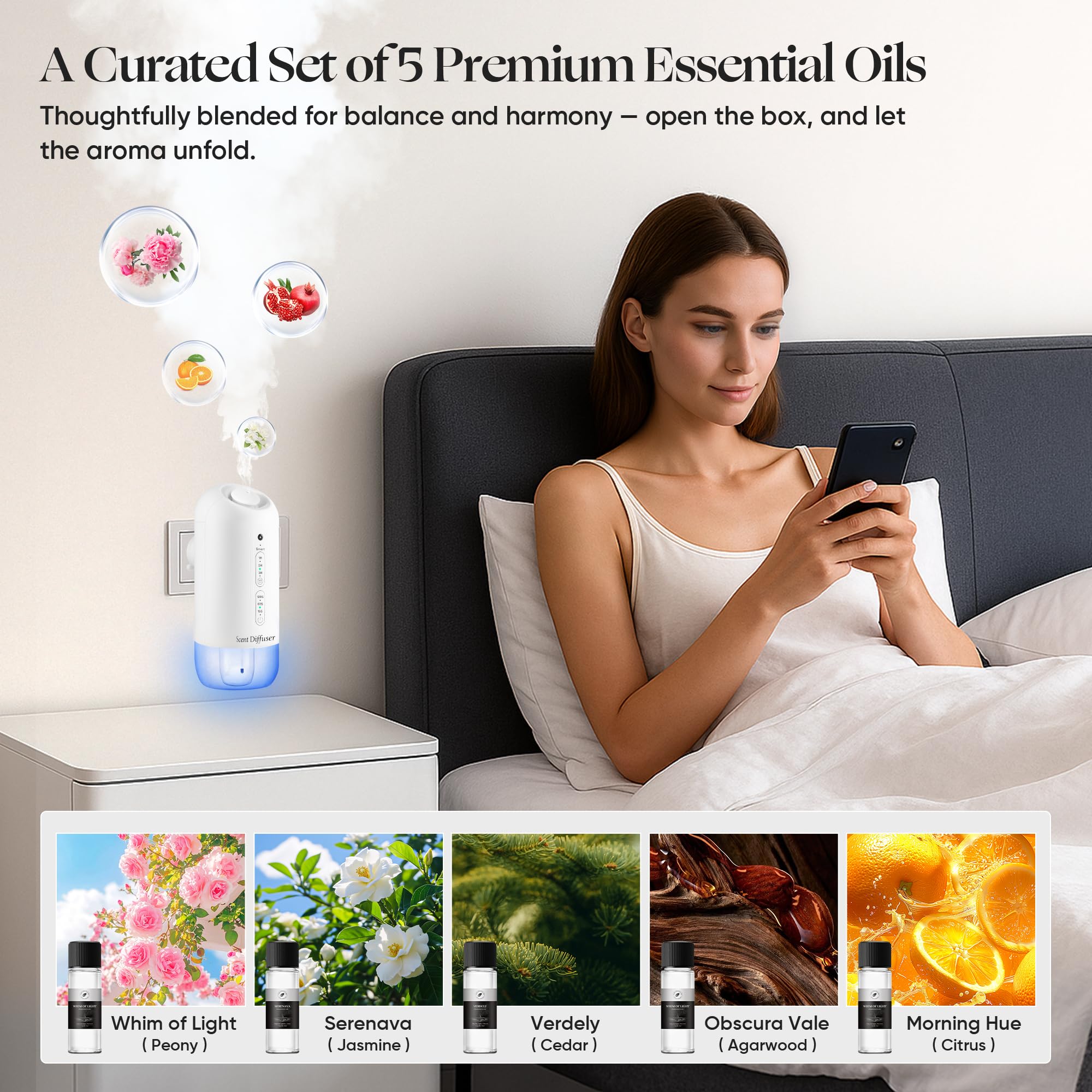 ScentDinbor five-oil starter set offers varied scents for moments.