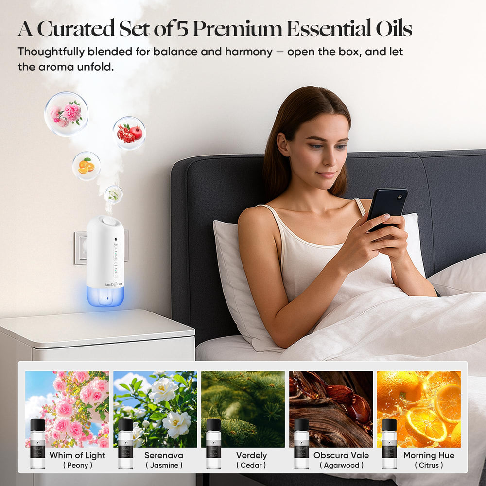 ScentDinbor five-oil starter set offers varied scents for moments.