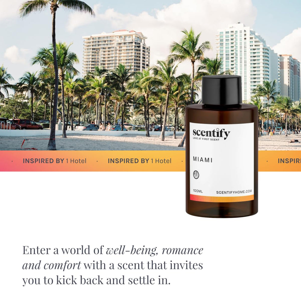 Scentify Miami aroma oil refill middle notes with cashmere iris violet and lily