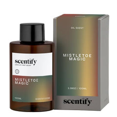 Scentify Mistletoe Magic bottle pour enhances a cozy, spa-like home atmosphere.