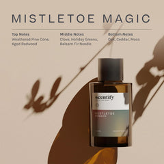 Scentify Mistletoe Magic diffuser setup ready to fill rooms with warmth.