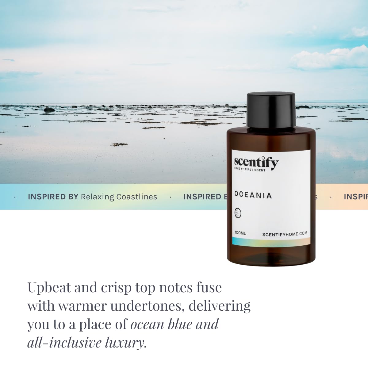 Scentify Oceania diffuser oil lavender scent promotes relaxation in any room