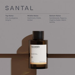 Scentify Santal refill packaging highlighting luxury diffuser experience