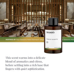 Scentify Tokyo Nights packaging highlights elegant gift-ready design.
