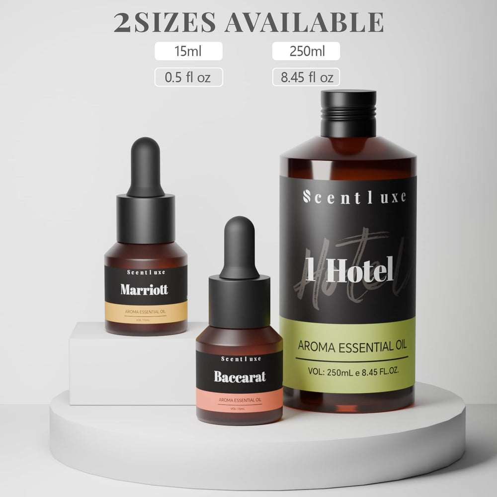 Scentluxe Baccarat diffuser oil bottle and dropper enable precise dosing.