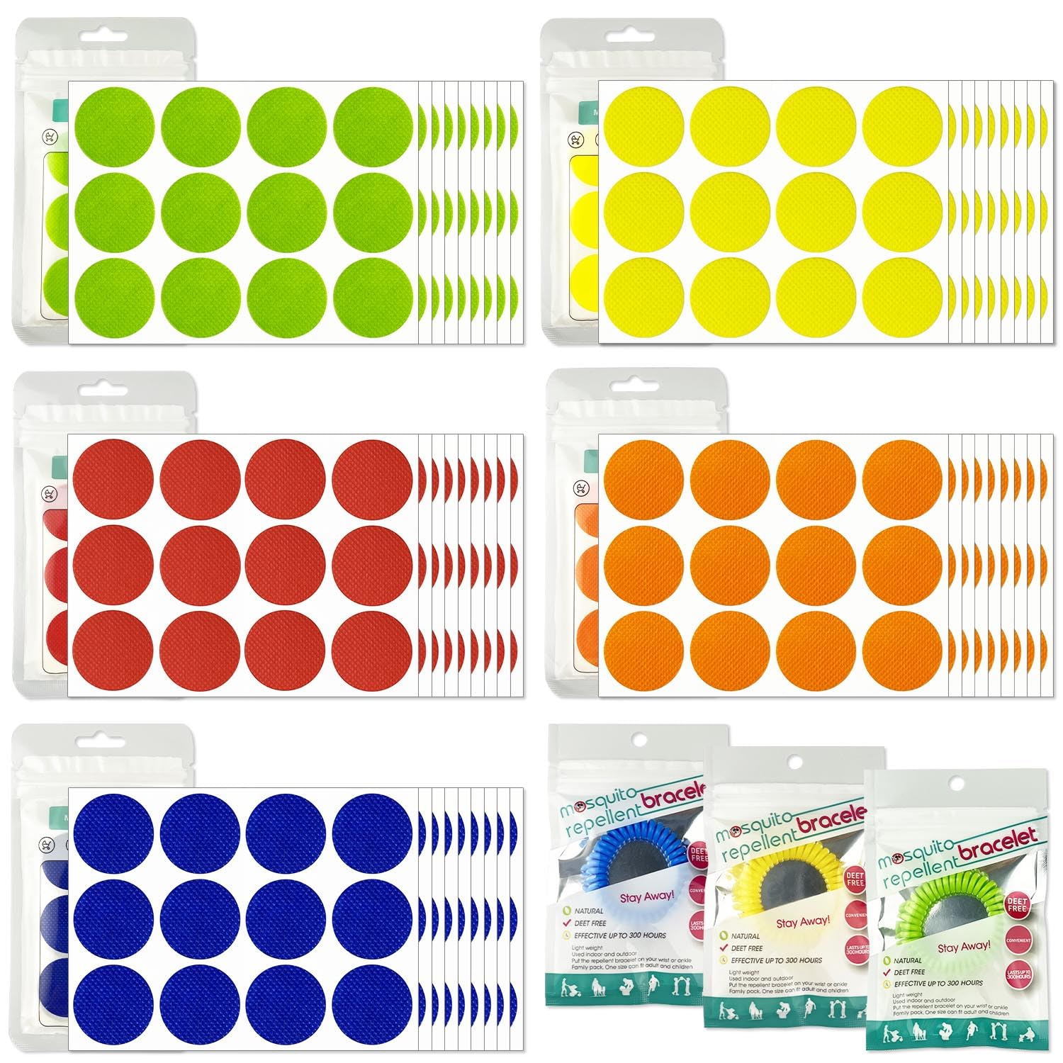 Scentpellent mosquito stickers sheet for quick outdoor protection