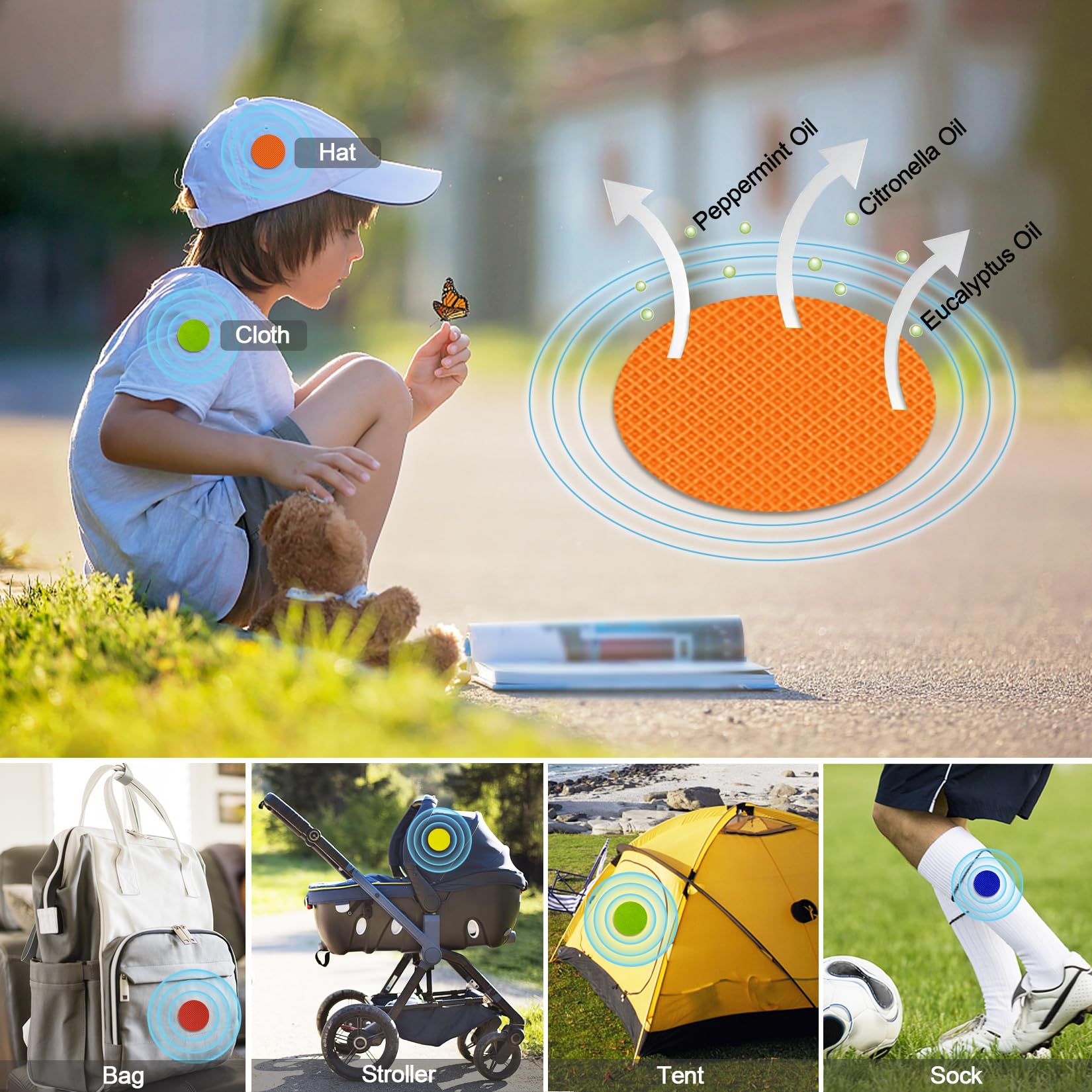 Scentpellent outdoor use scene showing camping and hiking protection