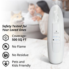 SCENTSATION plug-in diffuser bedroom setup promotes mood enhancement and calm