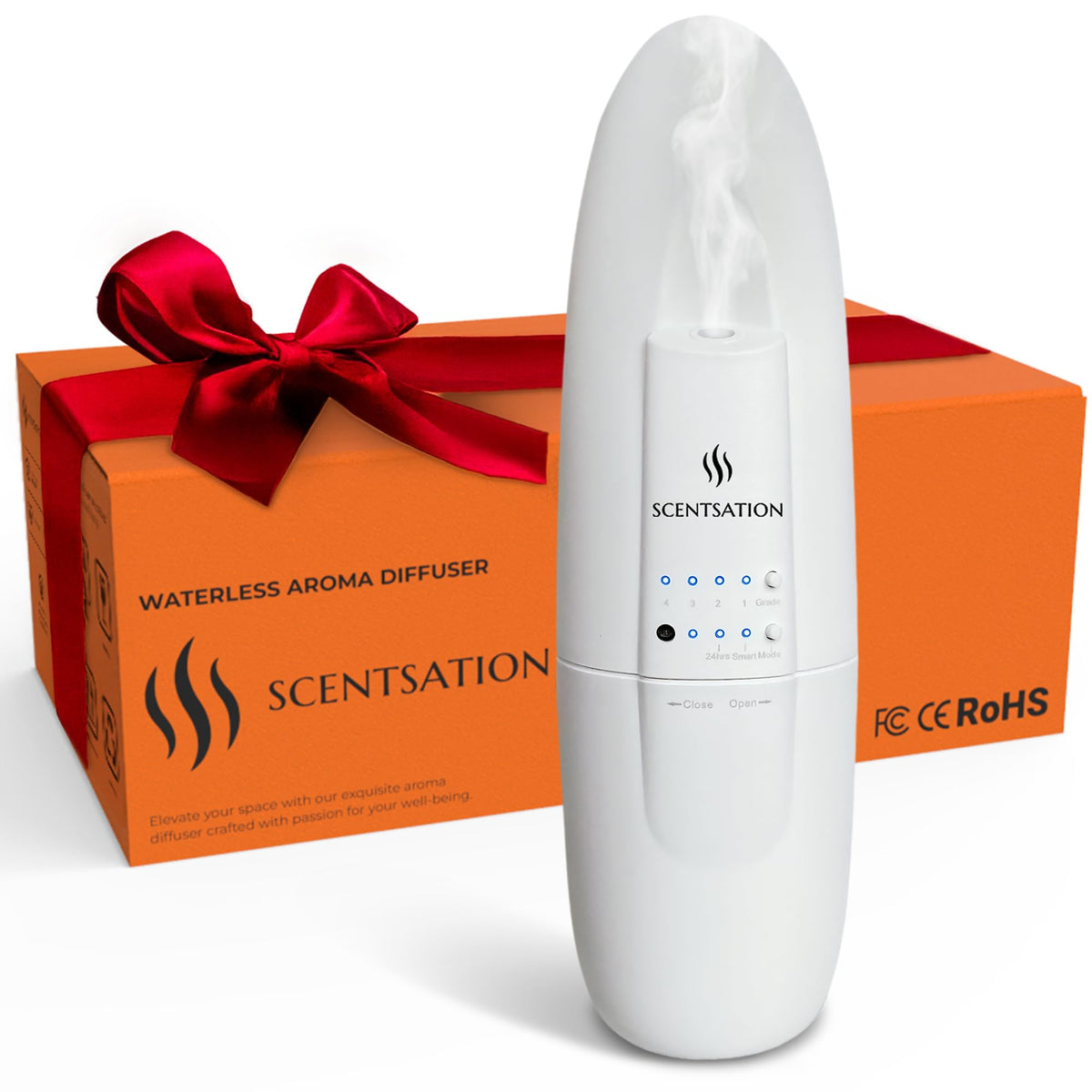 SCENTSATION plug-in diffuser front view for silent aromatherapy at home