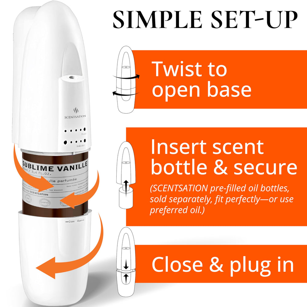 SCENTSATION SAN diffuser side profile showing compact design for offices