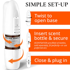 SCENTSATION SAN diffuser side profile showing compact design for offices
