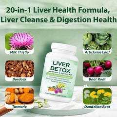 Turmeric and artichoke leaf components for digestion support.