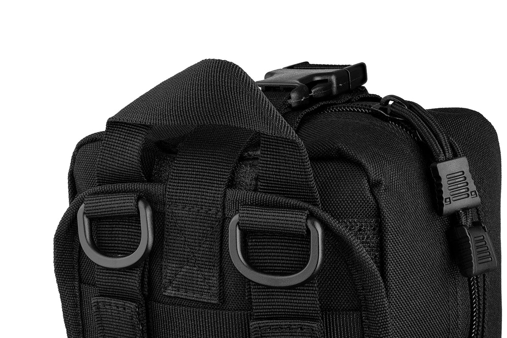 Scherber MOLLE strap attachments for modular carry.