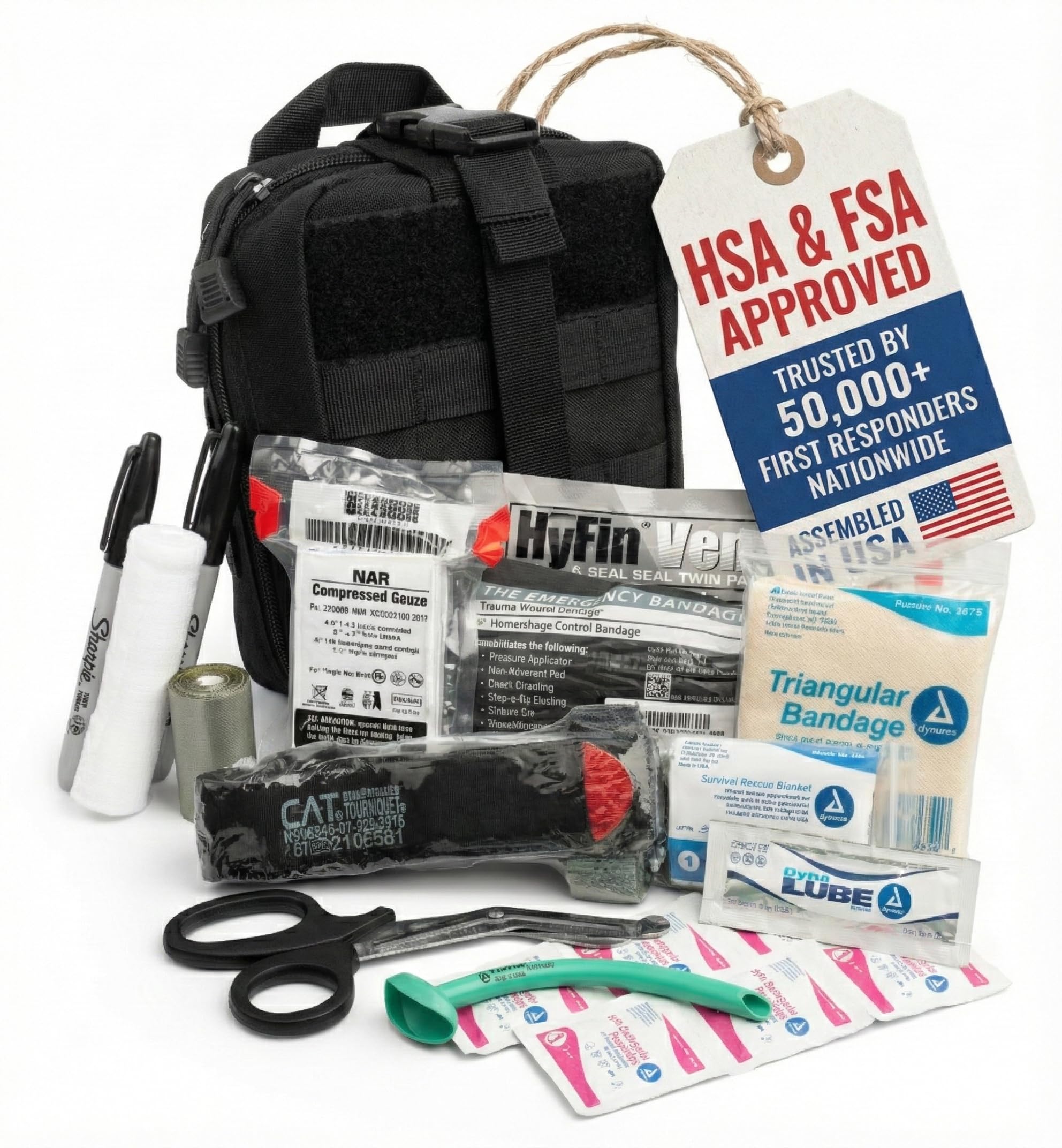 Scherber Premium IFAK Kit with MOLLE for quick field access to essential trauma tools
