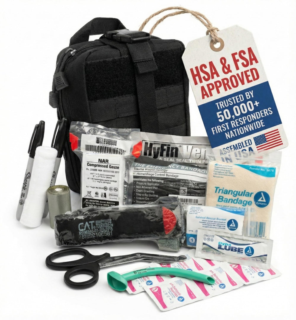 Scherber Premium IFAK Kit with MOLLE for quick field access to essential trauma tools