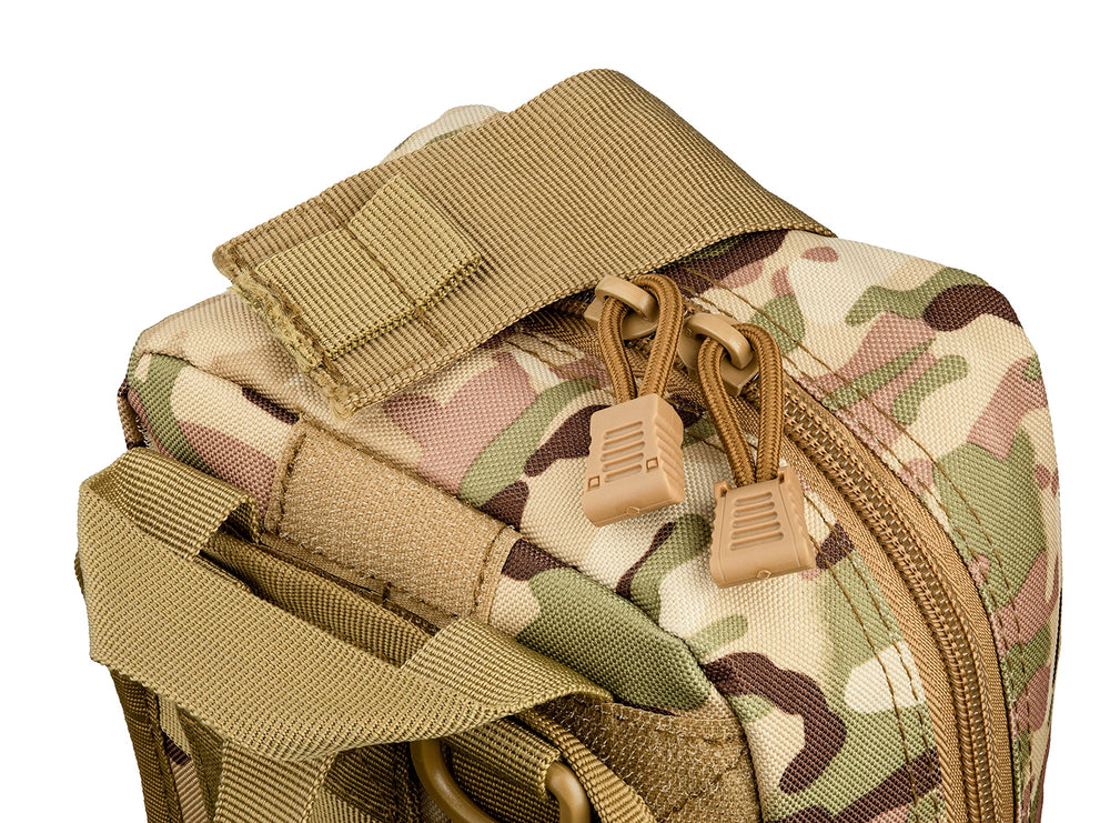 Scherber Velcro rear panel enables quick tool loading