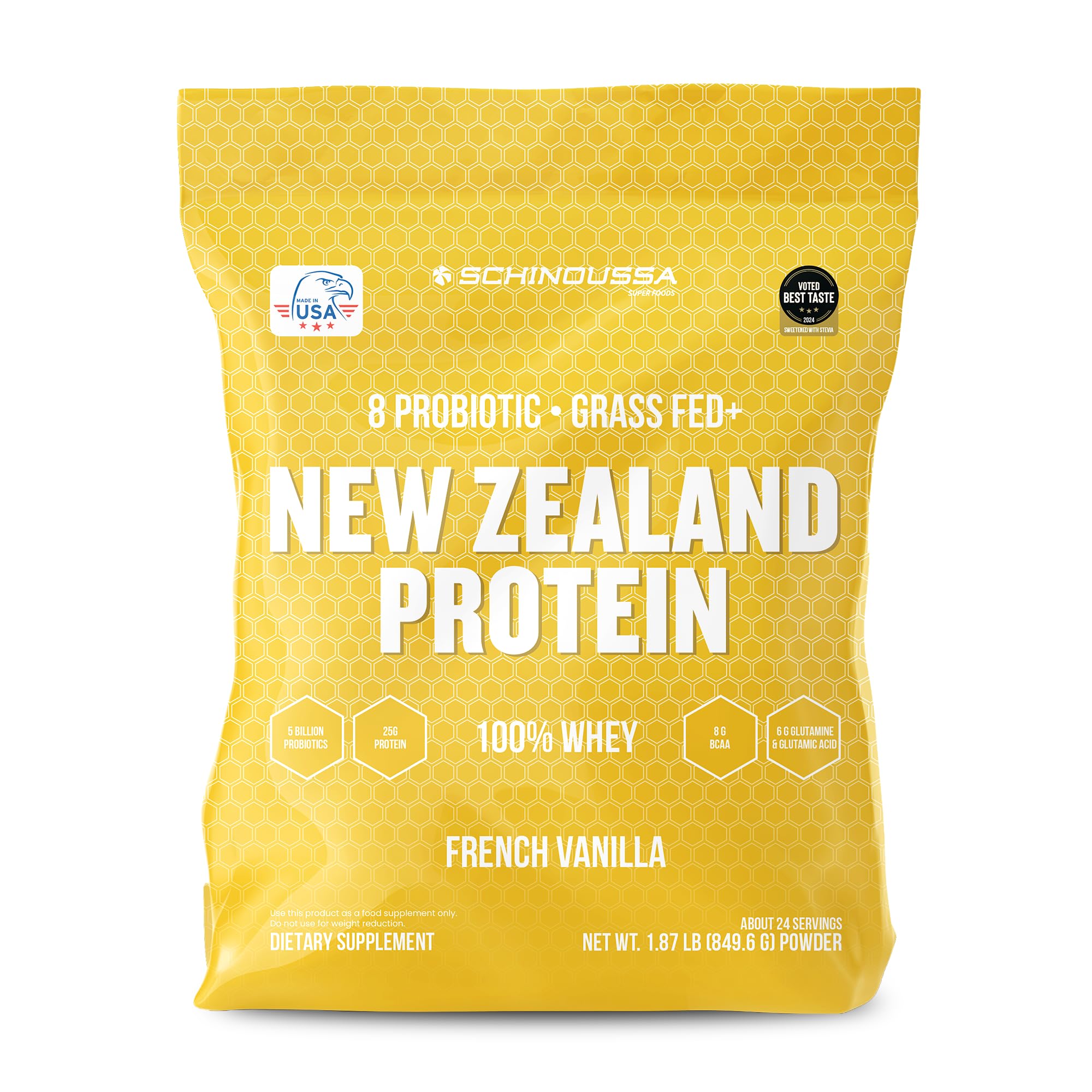Schinoussa probiotic whey vanilla jar highlights gut-friendly protein on the go