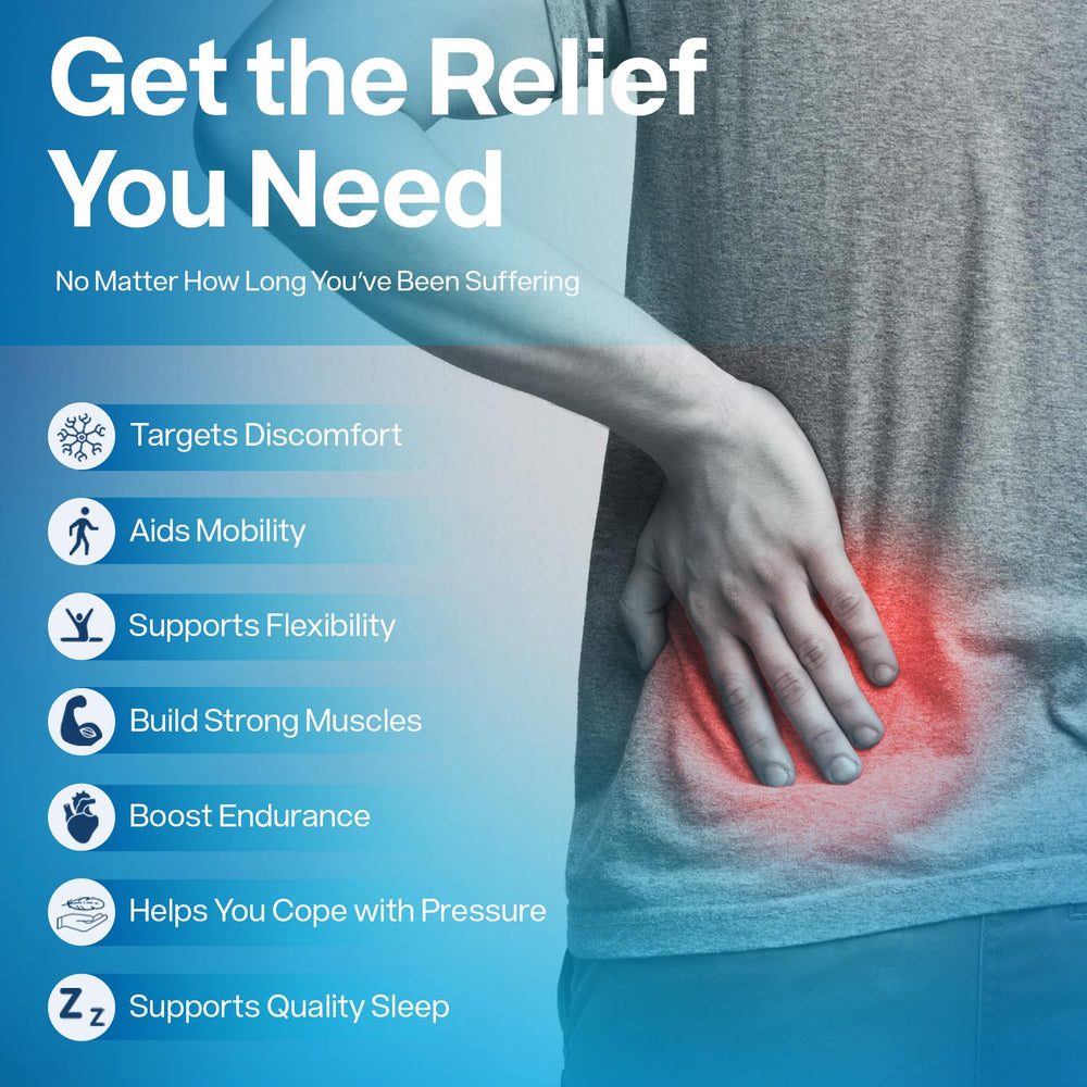 SciatiEase capsules closeup showing easy daily intake