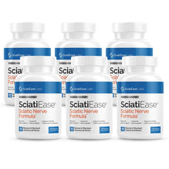 SciatiEase bottle front, signaling trusted nerve support for daily comfort
