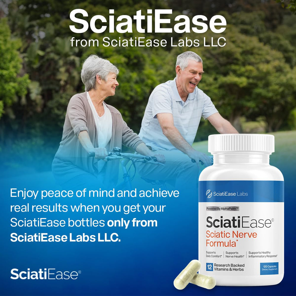 SciatiEase GMP facility graphic indicating strict production standards