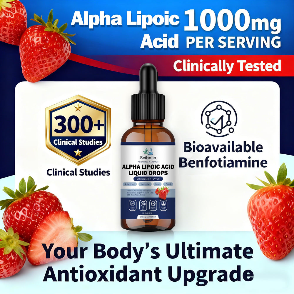 SCIBALIA ALA liquid drops shown for on-the-go daily use
