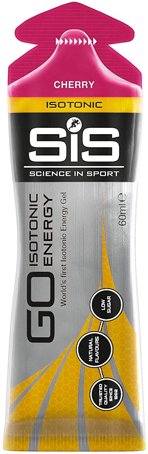 Science in Sport Energy Gel Pack isotonic formula label shows rapid absorption.