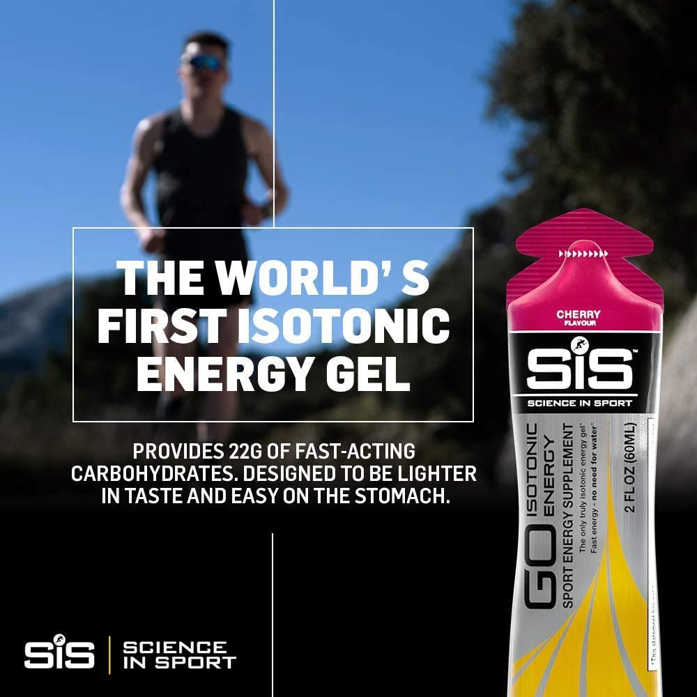 Science in Sport Energy Gel Pack tucked in a jersey pocket for quick fueling.