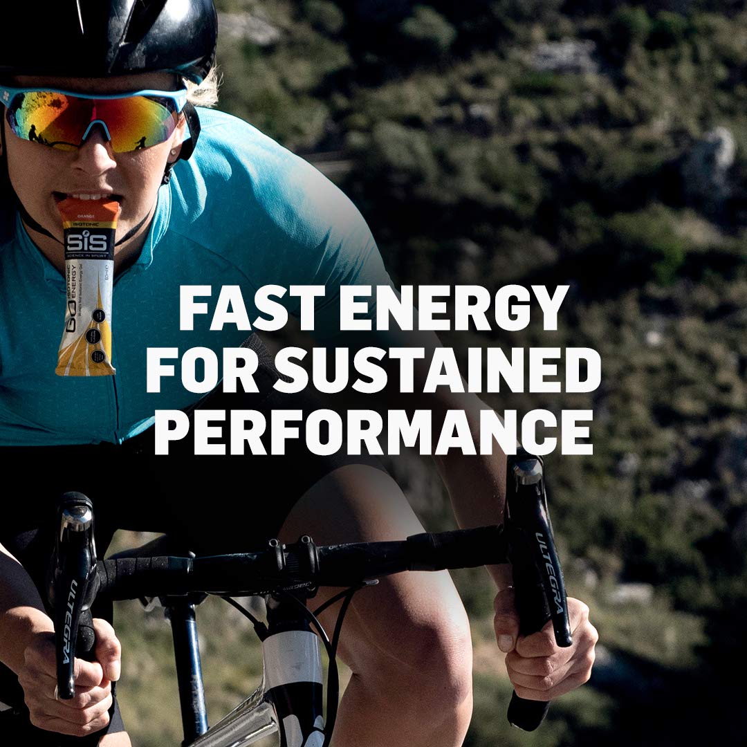 Science in Sport Energy Gel Tropical on-the-go usage demonstrates isotonic formula with no extra water needed.
