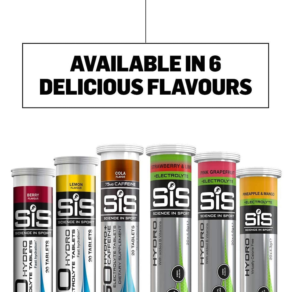 Science in Sport Hydro flavor mix-and-match options for personalized hydration.