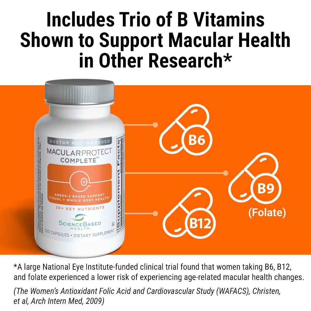 ScienceBased Health MacularProtect Complete packaging box with full nutrition blend.