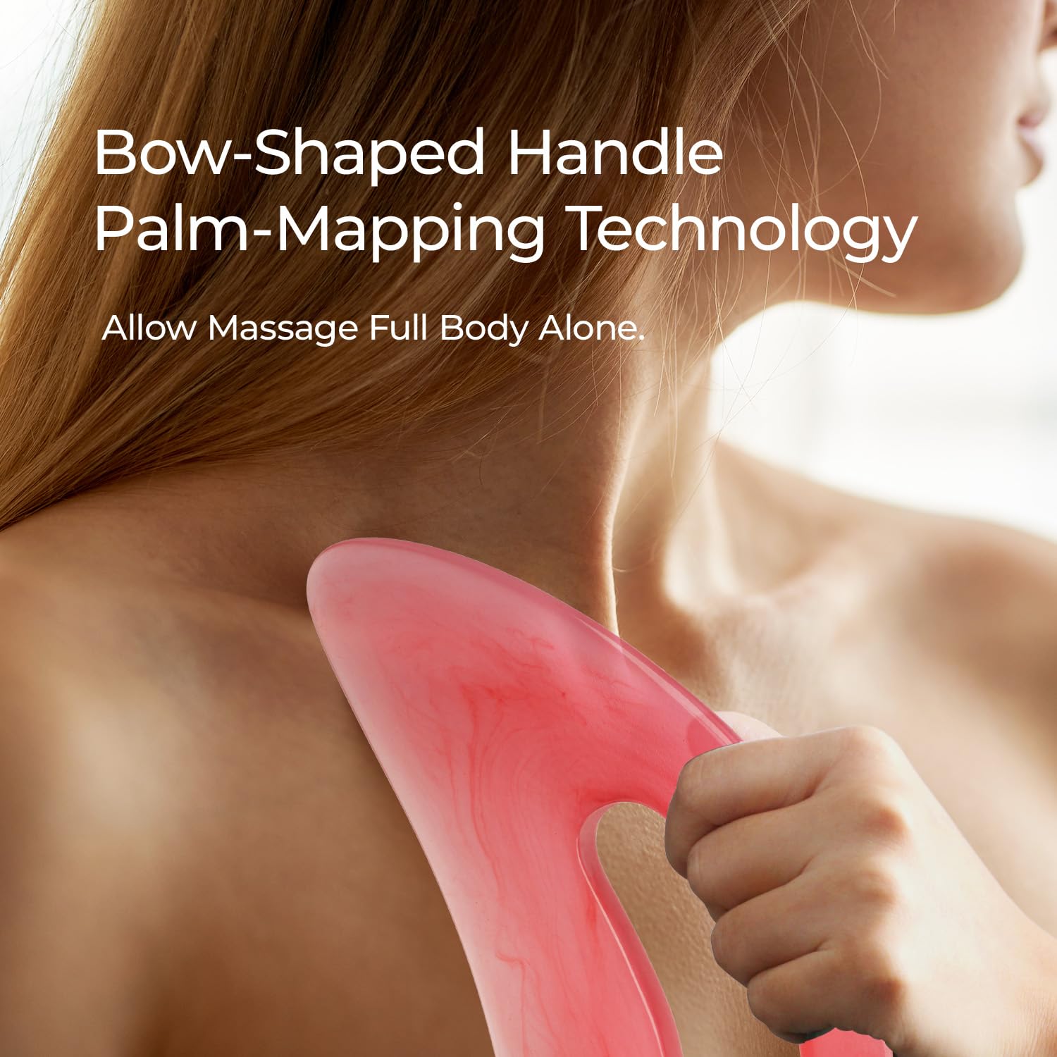 Scienlodic gua sha helps facial contouring and lymph flow with ergonomic handle