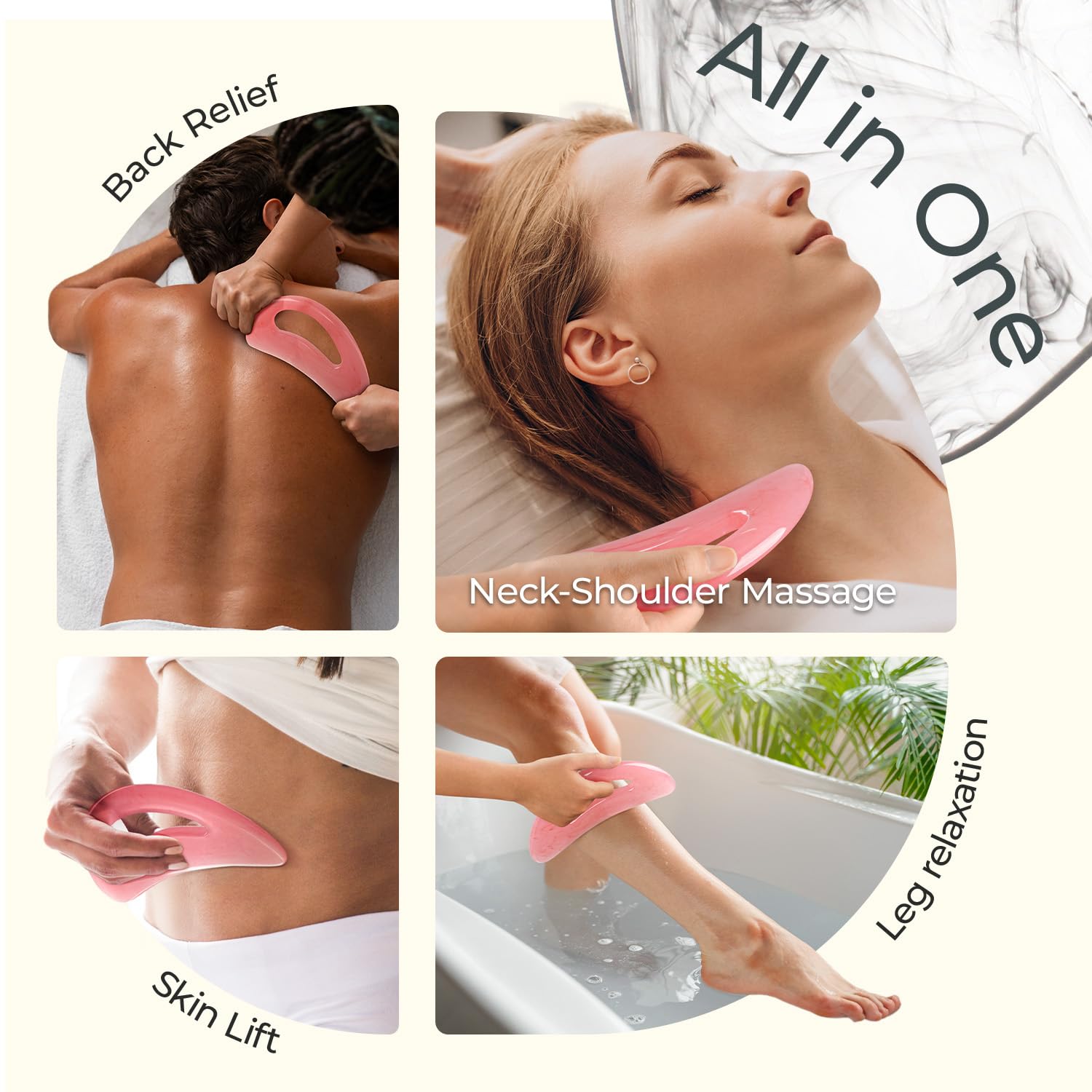 Scienlodic gua sha tool leg massage promotes circulation and muscle relief