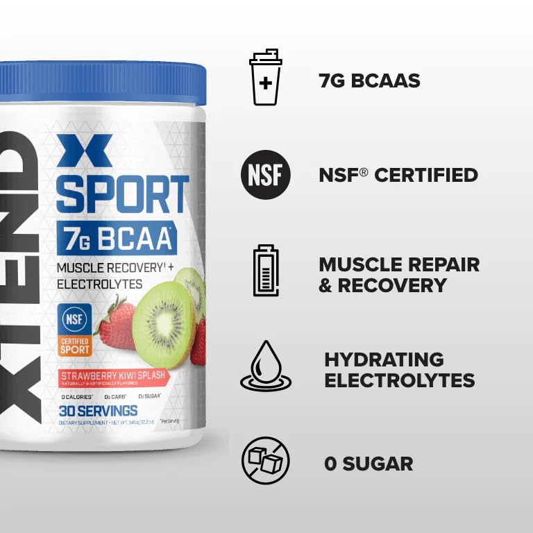 Scivation XTEND Sport ready-to-mix container with vibrant color and flavor profile